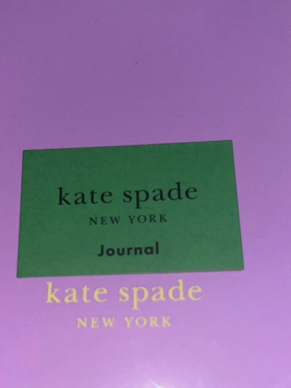 NWT Kate Spade Just Mine Bookcloth Monogrammed Journal with Ribbon Bookmark